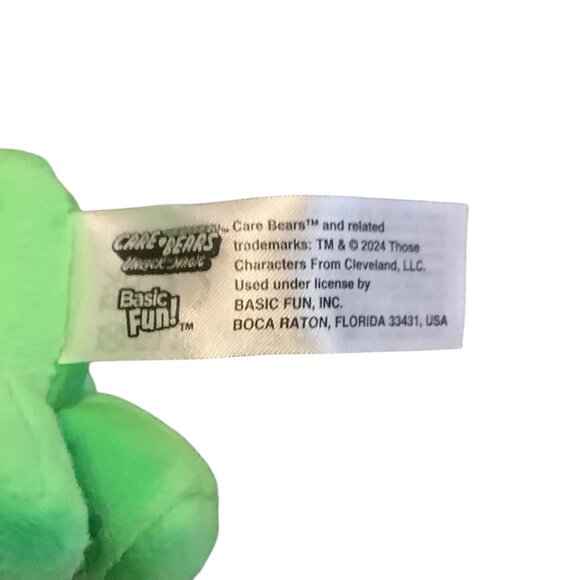 Care Bears Good Luck Bear One Lucky Bear 6" Plush Clip-On Keychain Basic Fun NEW - Picture 5 of 7